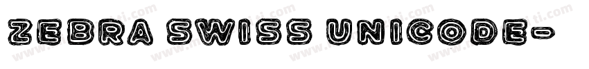 zebra swiss unicode字体转换